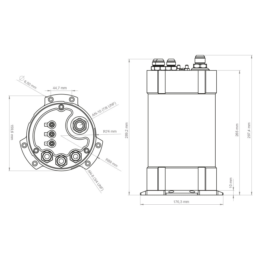 2G Fuel Surge Tank 3.0 liter for Ti Automotive (Walbro) GST400/450/520