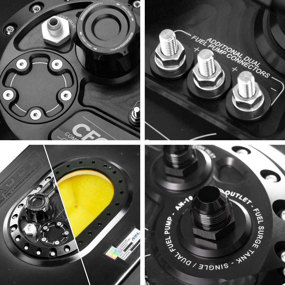 Nuke Performance CFC Unit for brushless fuel pumps – Competition Fuel Cell Unit, with integrated fuel surge tank